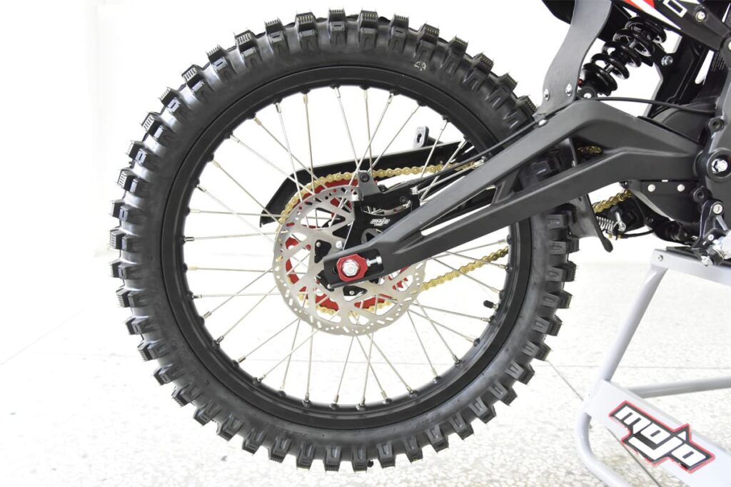 dirt bike tire detailed view